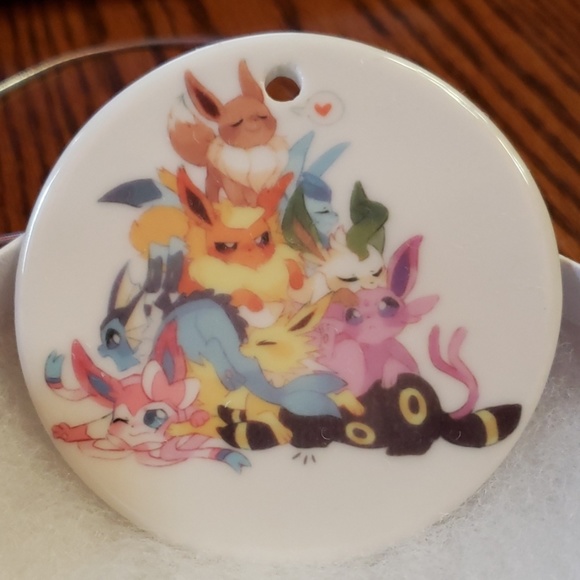 Eevee Christmas Ornament Ceramic 3" - Picture 2 of 5